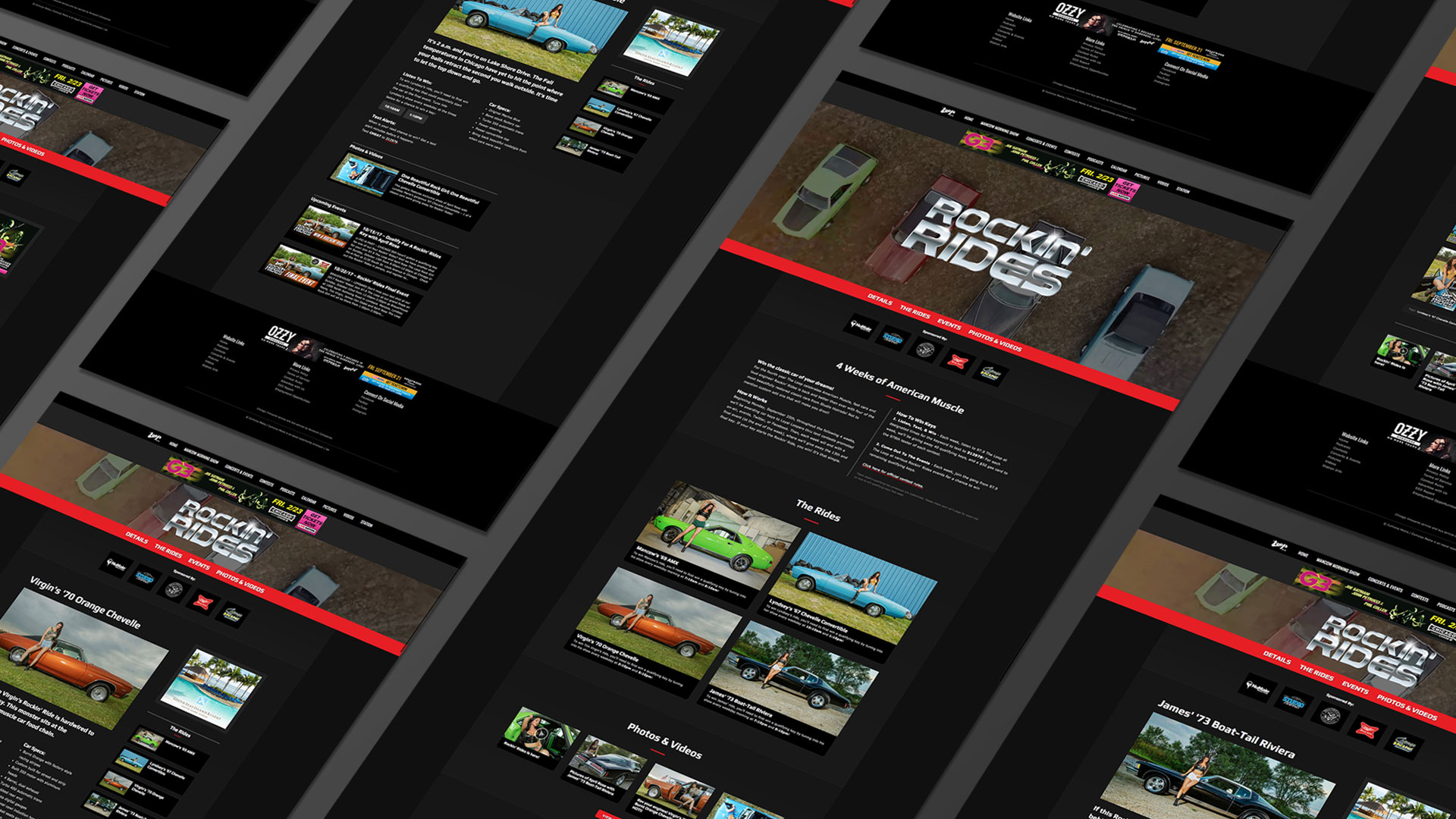 Rockin' Rides site, Video, Print Brian Lueck Design