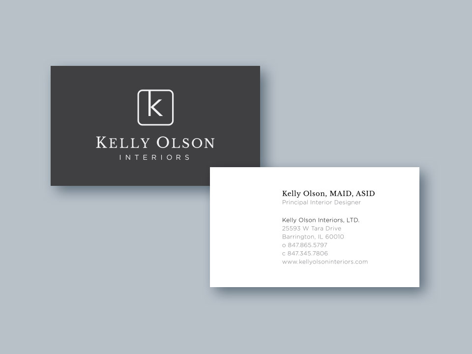 Kelly Olson Interiors - Business Card