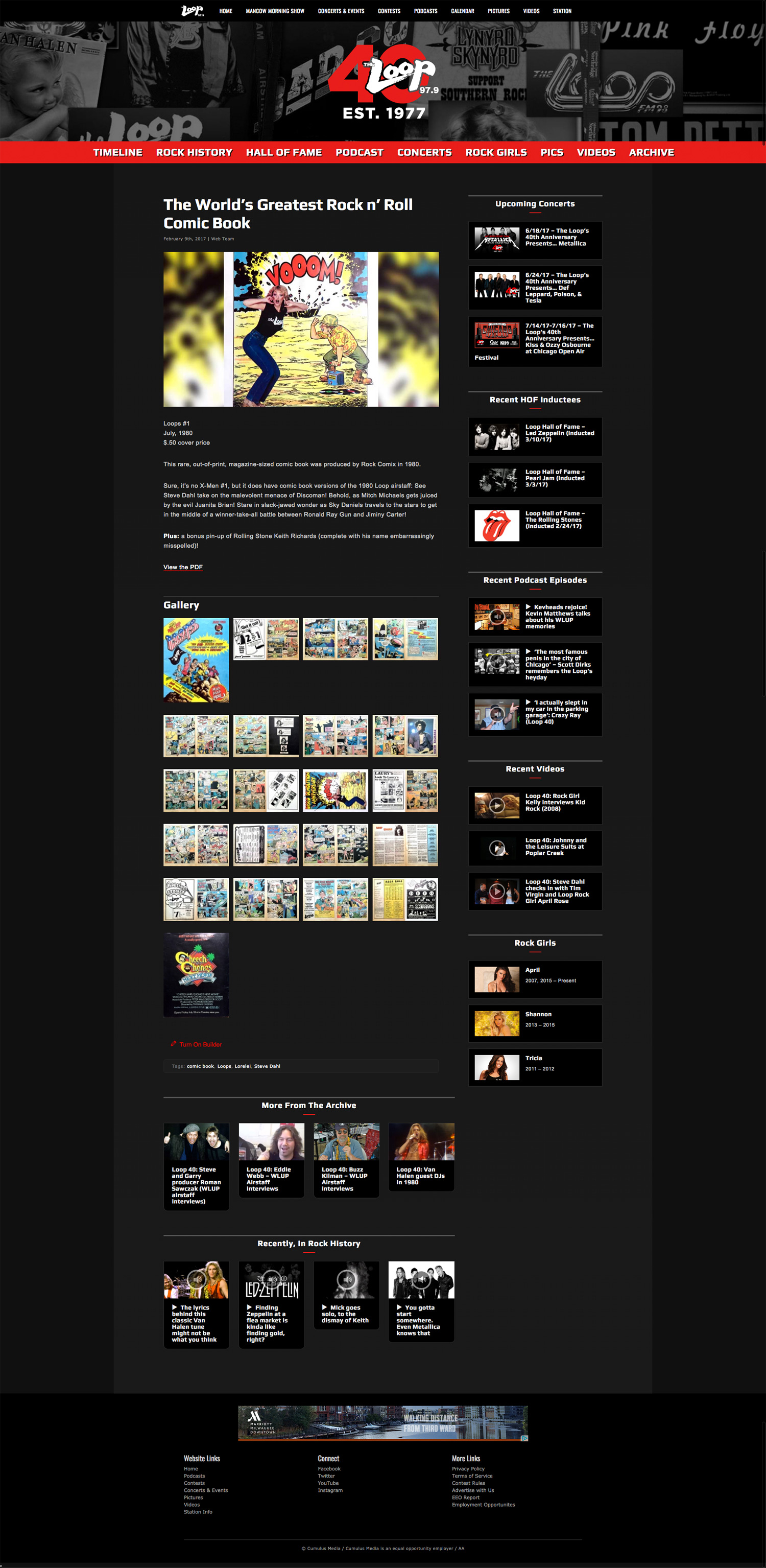 Loop 40 - Comic Book Post - Browser View