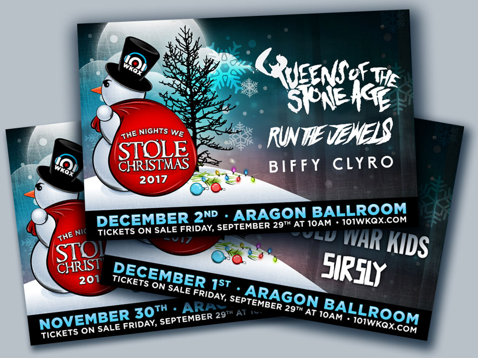 The Nights We Stole Christmas social media graphics