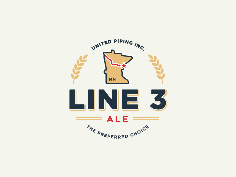 Line 3 Lager Beer - Logo